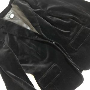 J Crew Black Velvet Blazer